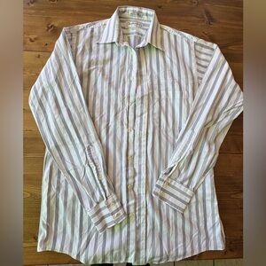 Burberry of London Striped Button-Down | Cotton | Size 15–34
